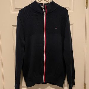 Navy Mens Kip up cardigan